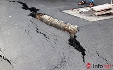 TPHCM: Sụt, nứt nghiêm trọng trên đường Trường Sa