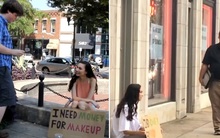 Thử nghiệm: Xinh đẹp, đi xin tiền make up thì được cho. Đóng vai vô gia cư xin tiền để ăn thì bị từ chối