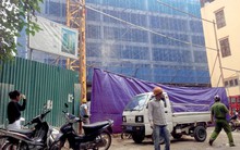 Sập giàn giáo xây chung cư Eco Green Tower, 2 người chết