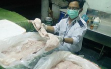 Bắt xe chở 1,2 tấn vú heo Trung Quốc thối vào TP.HCM