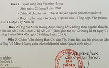 Diễn biến mới về Vụ phó 'thần tốc' Vũ Minh Hoàng