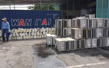 Phát hiện 3 container đựng hàng nghìn máy điều hòa lậu từ Nhật