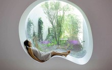 Nhà đẹp lộng lẫy với những ô cửa sổ hình tròn tuyệt đẹp