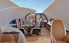 Thiết kế mới của Airbus gây sửng sốt vì trần máy bay "trong suốt", giúp hành khách nhìn ngắm bầu trời