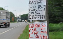 Đất nền Long Thành "thổi giá", chính quyền vội vã cắm biển khuyến cáo dân