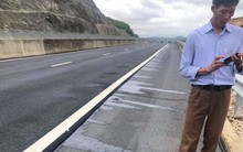 Cao tốc 34.000 tỷ chi chít "ổ voi": Xuất hiện vệt dầu loang bất thường, nghi bị phá hoại