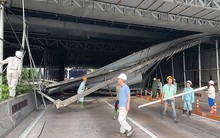 Tài xế tông sập giàn giáo ở hầm Thủ Thiêm nói gì