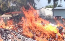 Hơn 50.000 sản phẩm quần áo, giày dép... nhái bị đốt ra tro