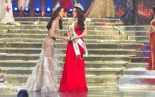 "Gai người" với tư thế nhận vương miện của Hương Giang Idol