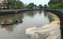 Rác ngập ngụa, cá nổi đầy kênh Nhiêu Lộc sau cơn mưa chuyển mùa