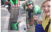 Grabber không ngần ngại giúp cô gái nước ngoài nhặt lại chiếc ví rơi dưới cống: Thêm lý do để yêu con người Việt Nam