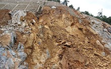 Sạt lở nghiêm trọng trên cao tốc Hạ Long-Vân Đồn