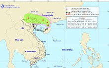 Áp thấp nhiệt đới đi vào đất liền Trung Quốc