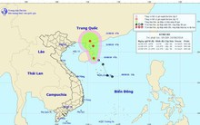 Xuất hiện áp thấp nhiệt đới trên biển Đông
