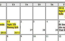 Tết Dương lịch 2019 được nghỉ mấy ngày?