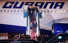 Những hình ảnh đầu tiên của Chủ tịch Cuba tại Việt Nam