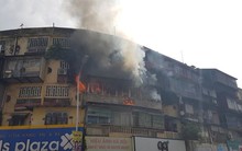 Hiện trường vụ cháy căn hộ khu tập thể cũ gần Đại học Y