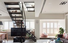 Ngôi nhà rộng 165 m2 sơn màu trắng tinh tế