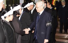 Lãnh đạo Đảng, Nhà nước viếng đồng chí Nguyễn Văn Trân