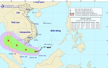 Bão số 1 giật cấp 10  di chuyển theo hướng Tây Tây Bắc