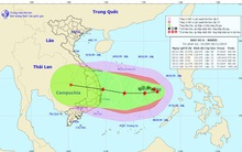 Bão sô 6 giật cấp 14 hướng vào Quảng Ngãi - Ninh Thuận