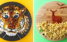 Cô gái tạo ra cả một "sở thú" bằng đồ ăn, ai nhìn vào cũng thòm thèm nhưng không nỡ động tay vì quá đẹp