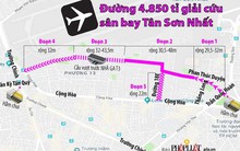 Gần 4.850 tỉ nối đường giảm tắc sân bay Tân Sơn Nhất