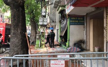 Cháy lớn cửa hàng trên đường La Thành, nhiều người nhảy xuống thoát thân