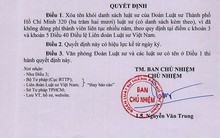320 luật sư ở TP HCM bị xóa tên vì nợ phí thành viên