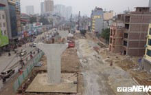 Ảnh: Đại công trường gần 10.000 tỷ đồng trên 'đường cong mềm mại' ở Hà Nội