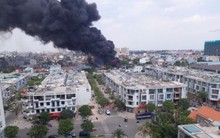 Đang cháy lớn ở Bình Dương, nhiều học sinh di dời khẩn cấp