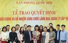 Bổ nhiệm Vụ trưởng Vụ Tổ chức - Cán bộ Văn phòng Quốc hội