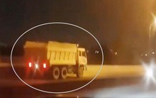 Phạt 7,5 triệu đồng, tước bằng tài xế xe ben chạy ngược chiều trên cao tốc