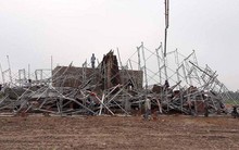 Sập giàn giáo khi thi công xây dựng cây xăng, một người tử vong