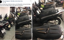 Hàng loạt xe máy bị kẻ xấu rạch yên ở chung cư Hà Nội