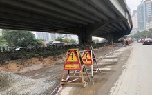 Nhiều tuyến phố lớn Hà Nội tiếp tục xén dải phân cách