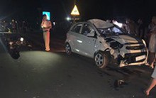 Xe máy "đấu đầu" ô tô trên QL6 hướng Hòa Bình - Hà Nội, 2 vợ chồng tử vong tại chỗ