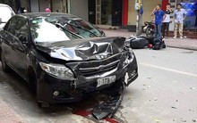 Đi ăn sáng, tài xế lái ô tô tông hai mẹ con nhập viện ở Hà Nội