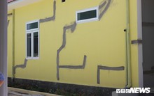 Trụ sở UBND xã ở Quảng Nam nứt ngang nẻ dọc dù chưa bàn giao