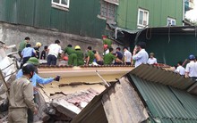 Hiện trường vụ sập nhà tại Hà Tĩnh vùi lấp người bên trong