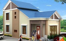 Mẫu nhà cấp 4 gác lửng mái Thái đẹp miễn chê chỉ 200- 300 triệu đồng