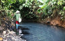 Phát hiện công ty nước sông Đà xả thải không phép ra suối