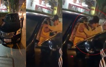 Camry biển xanh 80A gây tai nạn ở Hà Nội rồi bỏ chạy, tài xế cố thủ trong xe