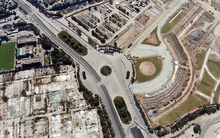 Bay trên đường đua F1 đang thành hình ở Hà Nội