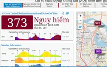 Ô nhiễm không khí lại vọt ngưỡng nguy hại vào sáng nay