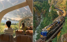 Cận cảnh đoàn tàu view kính 180 độ có thật ở Canada, đi tới đâu là du khách tha hồ ngắm cảnh tuyệt đẹp đến đấy
