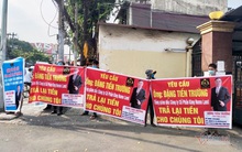 Khách hàng căng băng rôn “tố” Công ty King Home Land vẽ dự án “ma” lừa đảo