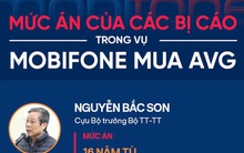 Tuyên án cựu Bộ trưởng Nguyễn Bắc Son, Trương Minh Tuấn và đồng phạm trong vụ MobiFone mua AVG
