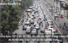 Clip: Hà Nội ùn tắc mọi ngả đường nội đô ngày 26 Tết