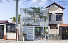 Nhà 2 tầng tiết kiệm chi phí với cọc sắt và tấm thép